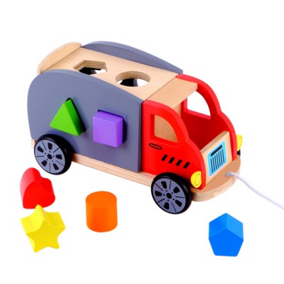 wholesale baby wooden shape sorter toys multi-functional kids wooden shape sorter toys best shape sorter truck