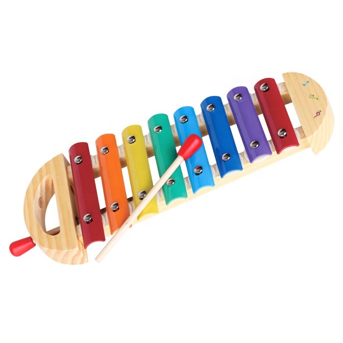 Wooden Xylophone Music Toy with mallets For Kids by Sky-blue