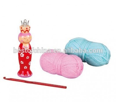 Wooden French Knitting toy-Princess with Accessories for kids,EN71 Best of China