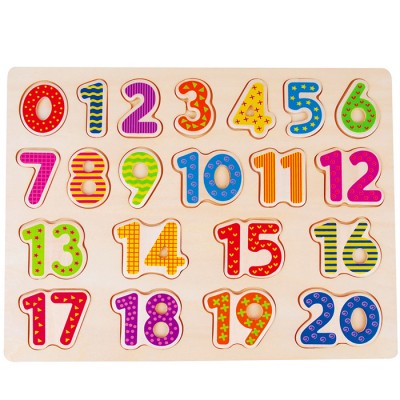 KIDS TOY Educational wooden puzzle for kids Number puzzle Board Colorful Wooden toy Best of China